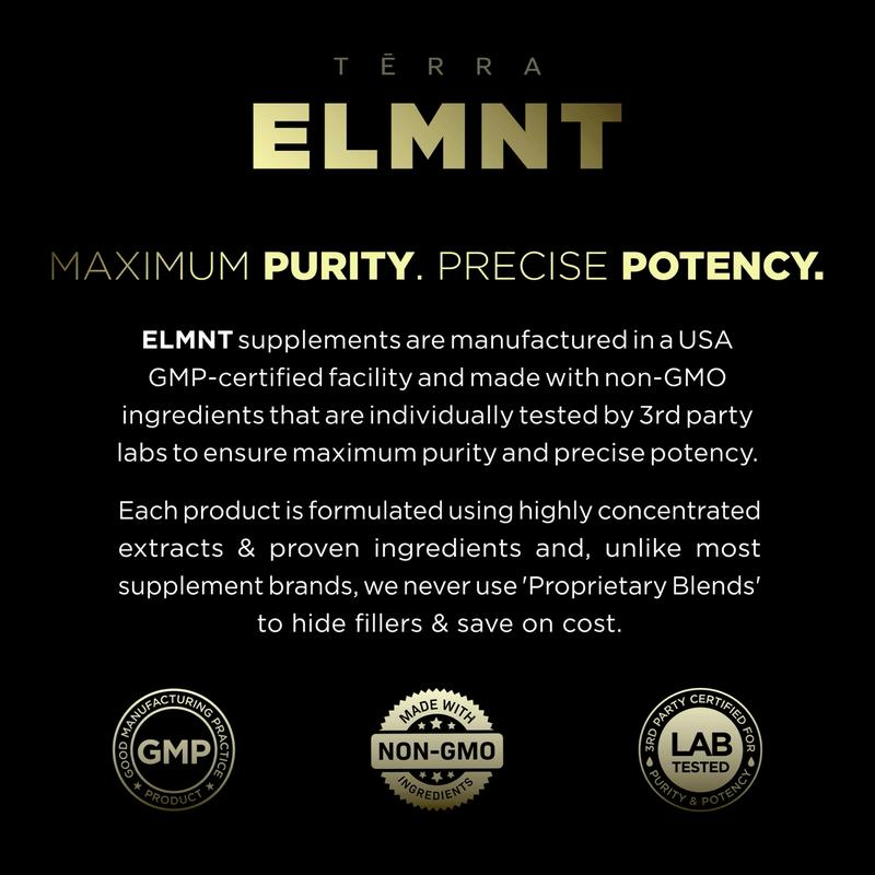 ELMNT 20,000Mg 16X Strength Lions Mane Super Nootropic + Brain Supplement - Lion'S Mane Extract 50% Polysaccharides W. Ashwagandha & Rhodiola