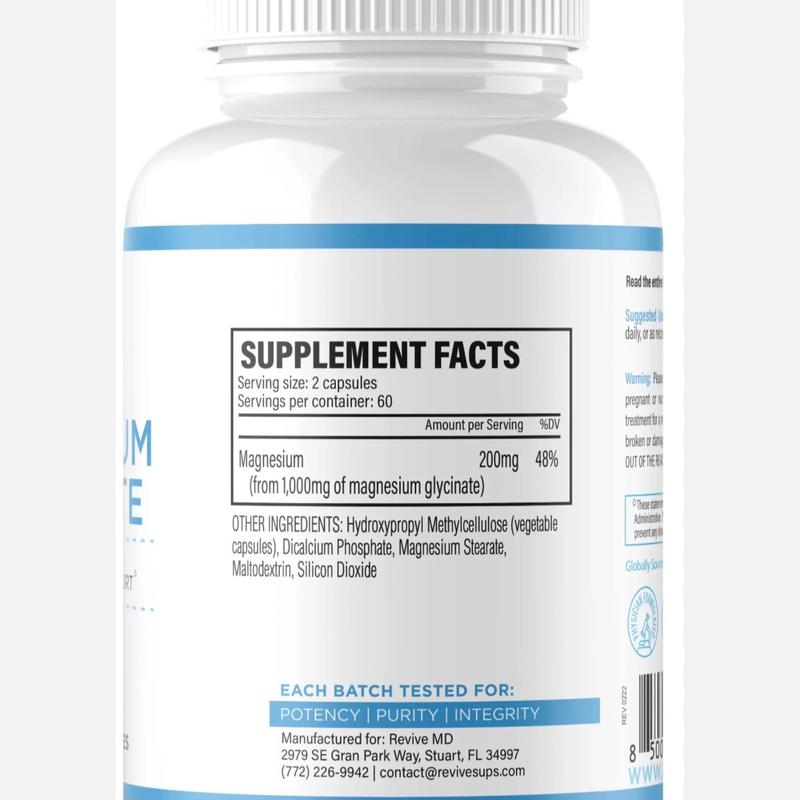 Revive Supplements Magnesium Glycinate, Magnesium